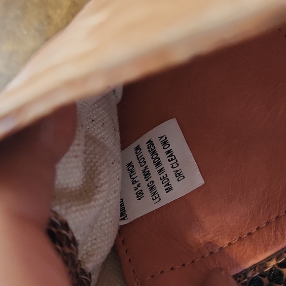 Ambre Babzoe Genuine Python Snakeskin Purse - Picture 11 of 12